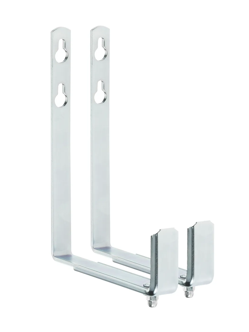 Flower box holder for wall mounting
