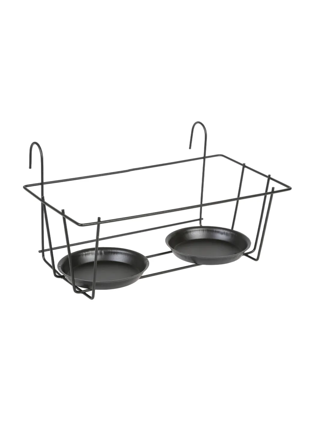 Blumentopfhalter 2er ø 14 cm in Schwarz