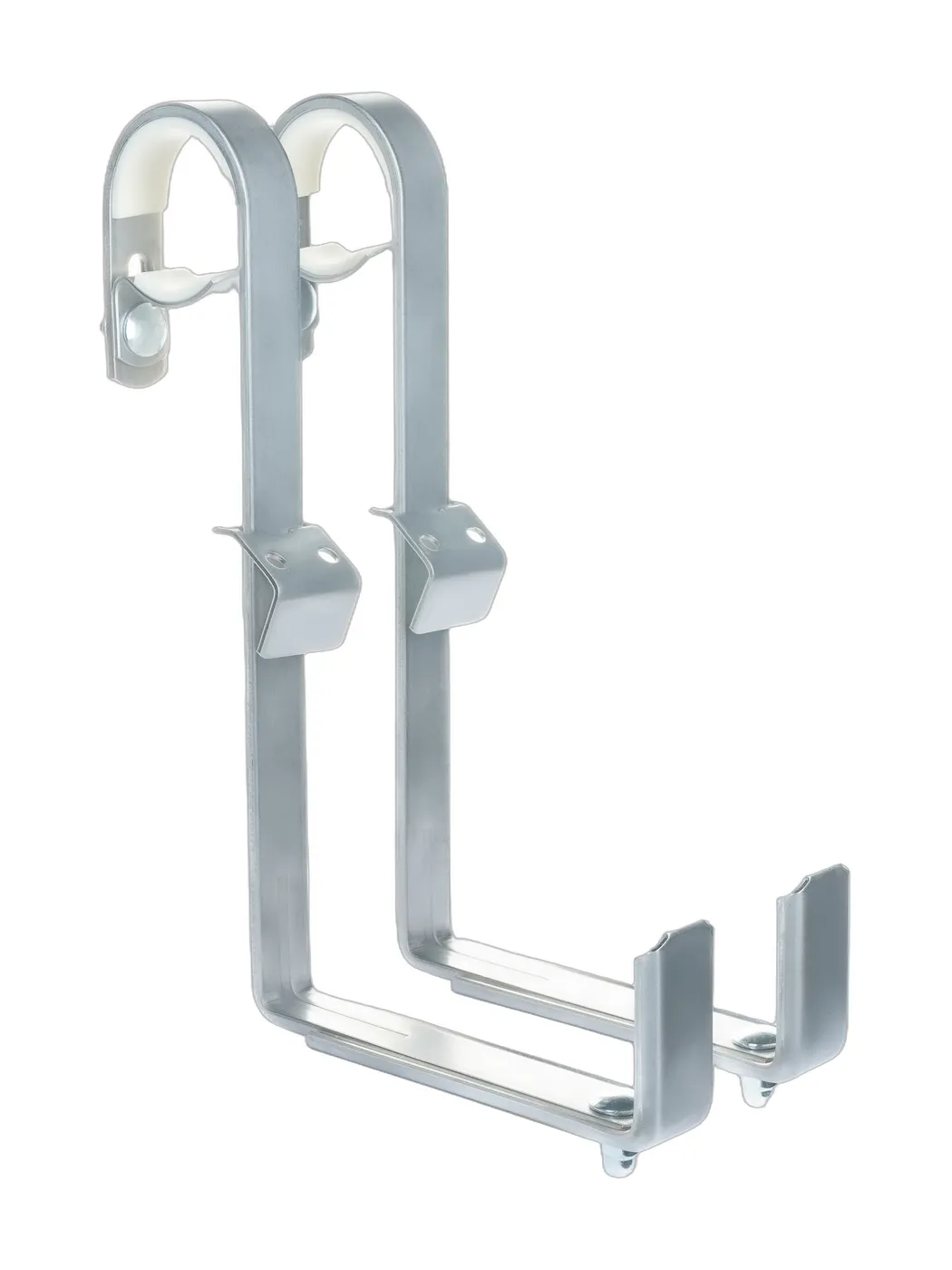 Suport pentru jardinieră pentru balustradă rotundă 2× reglabil din oțel inoxidabil
