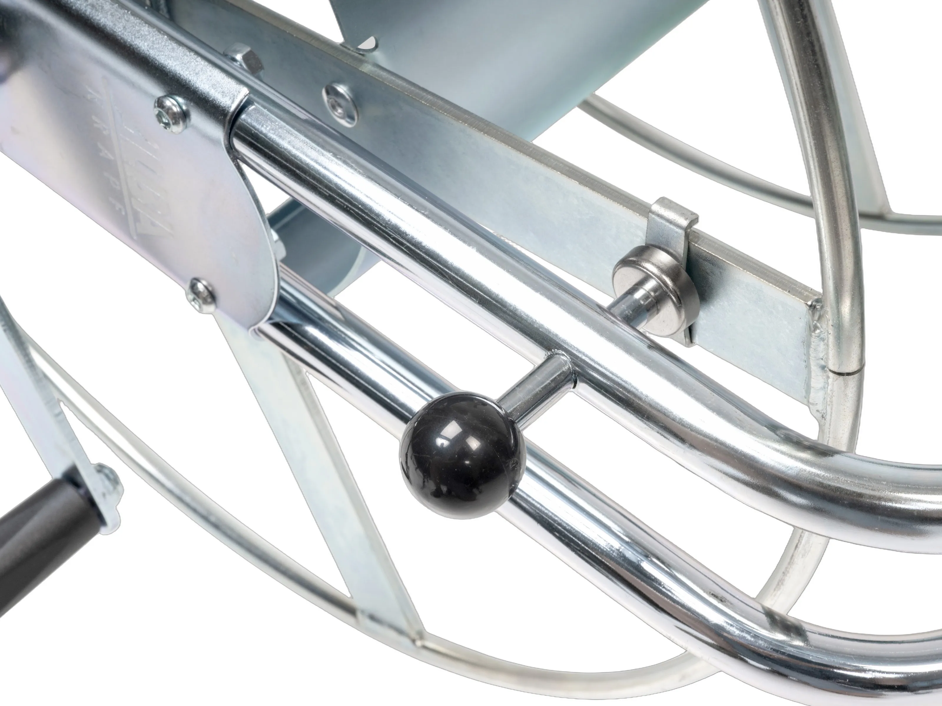 Detail of the sliding magnetic brake on the drum