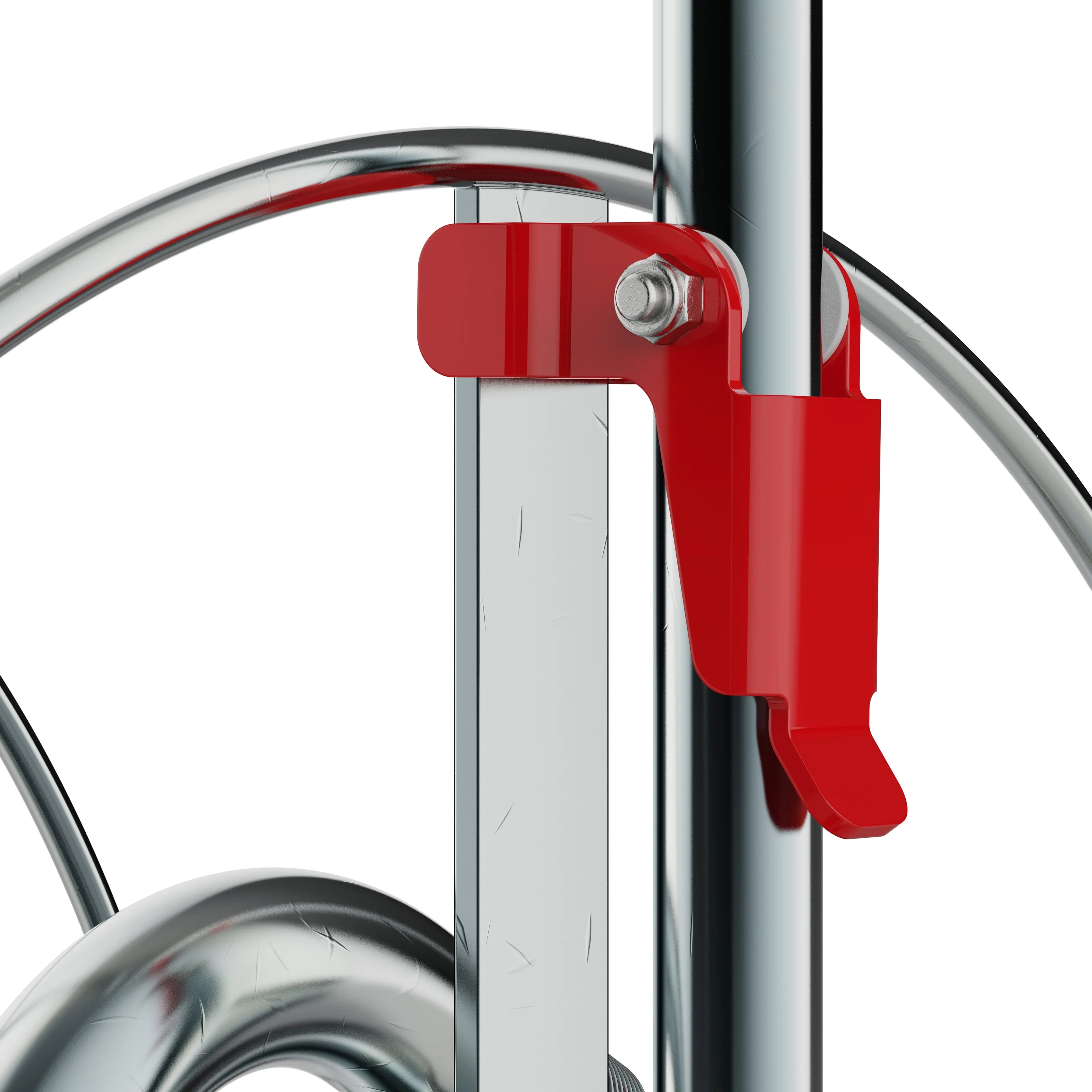 Detail of the drum lock