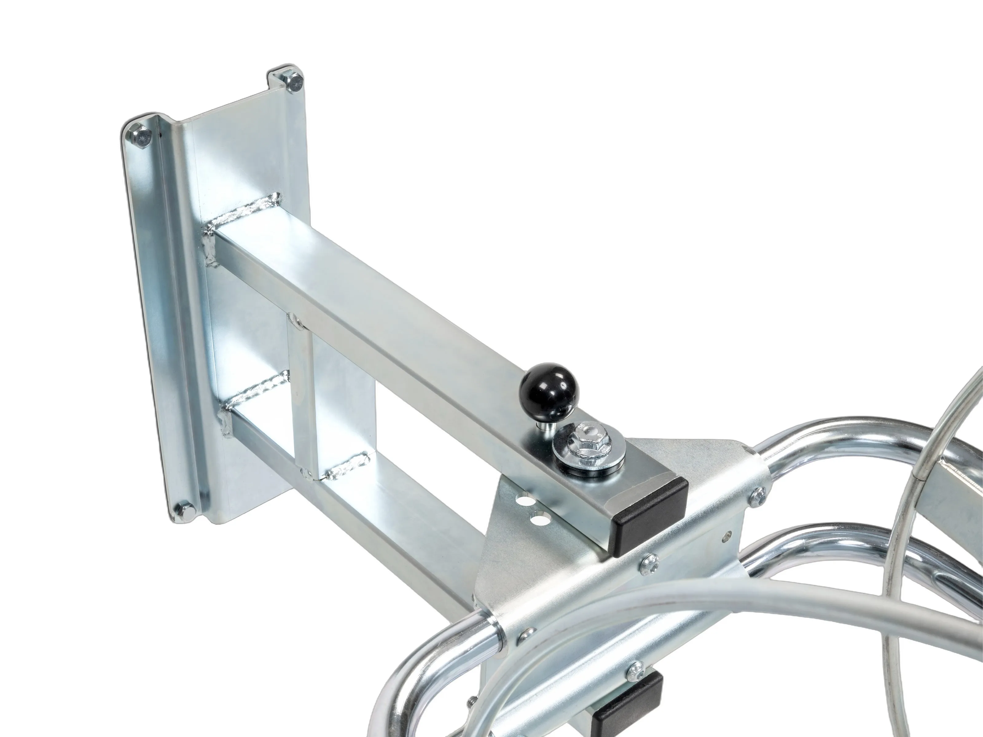 Wall console with extension arm and bolted wall plate