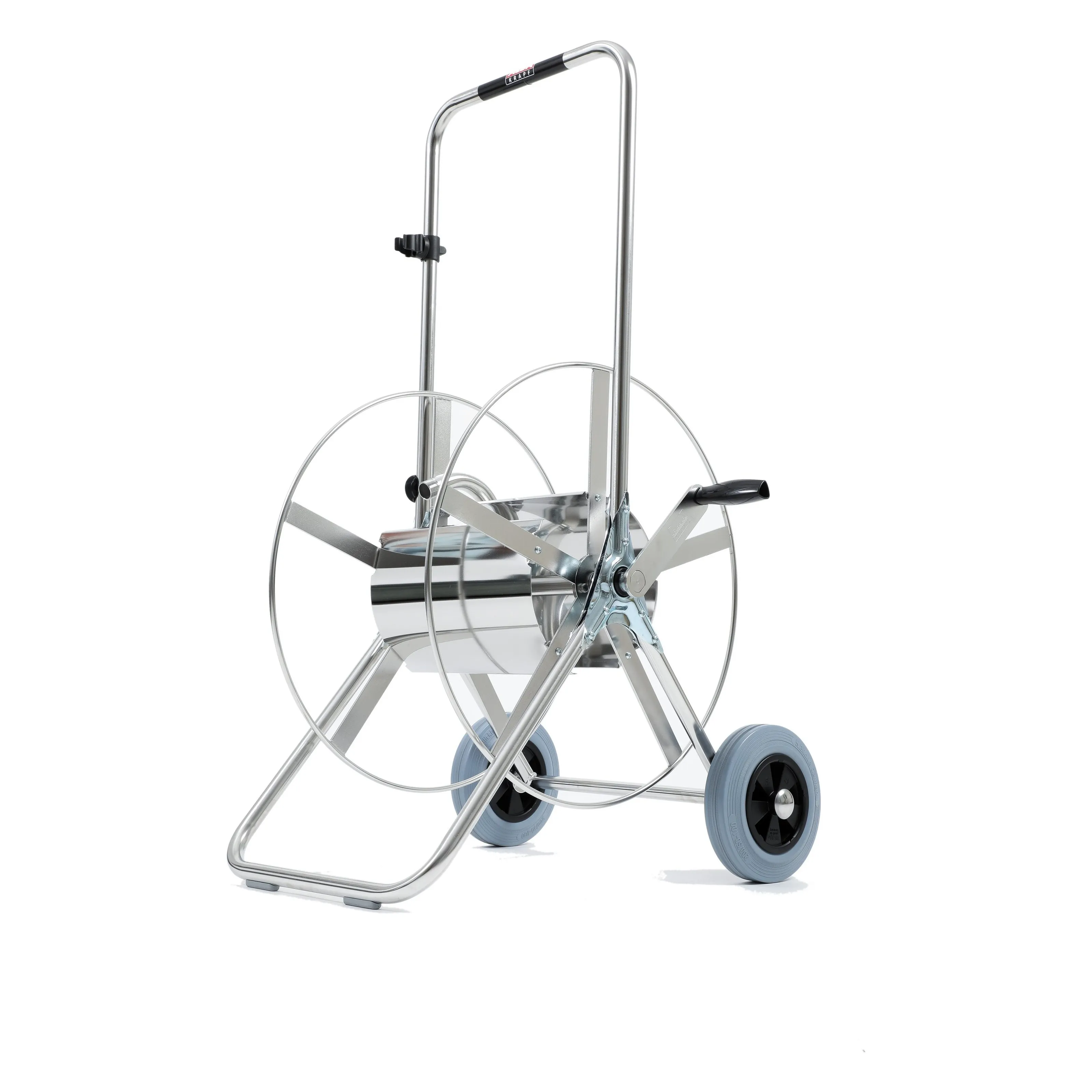 Schlauchwagen Star Inox Serie II aus rostfreiem Stahl, Perspektivansicht