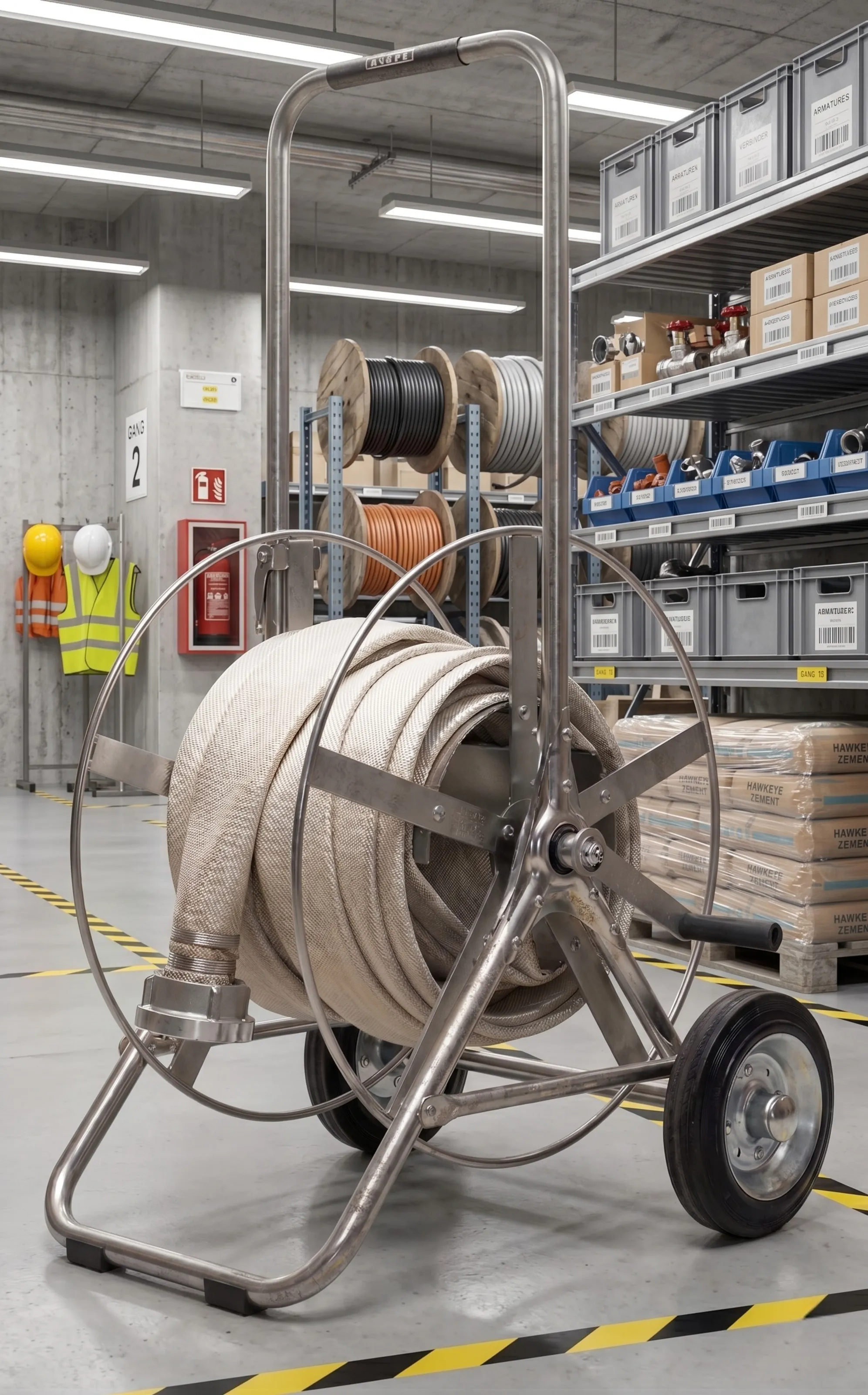 FS Systemwagen S30, neatly stored in the equipment room