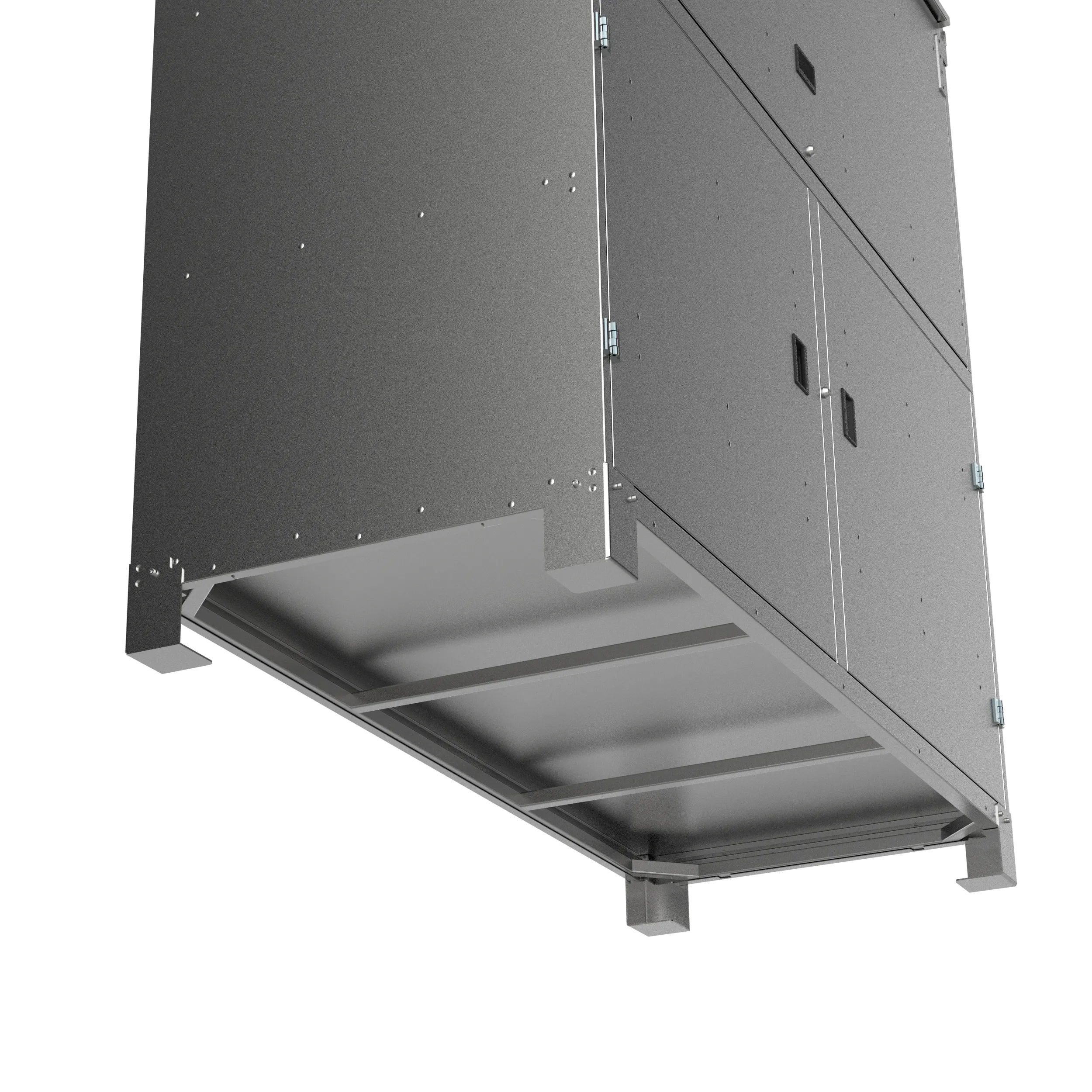 Rugged base of the ALBA CommandPoint, designed for transport by crane and forklift