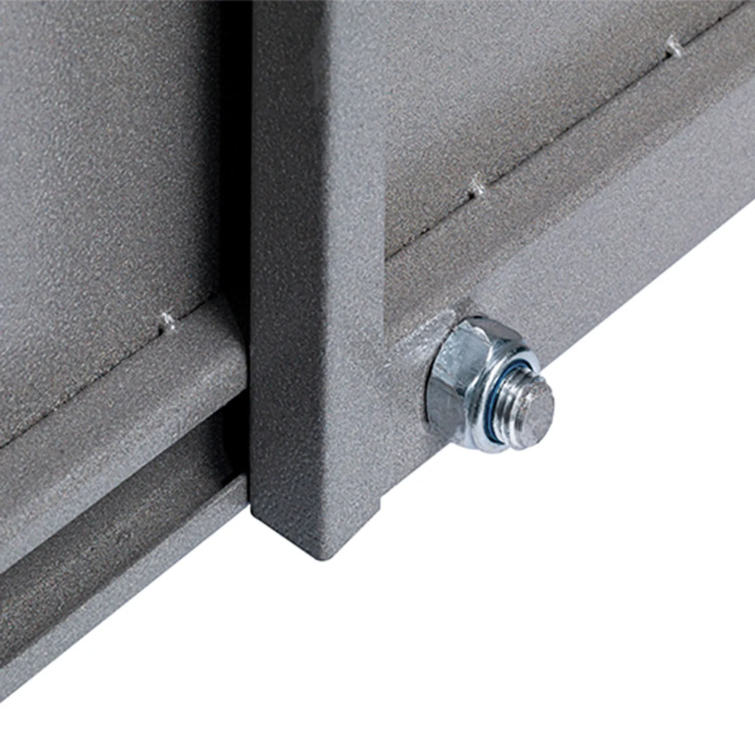 Bolted clamp fixes the set width of the ALBA Site Door